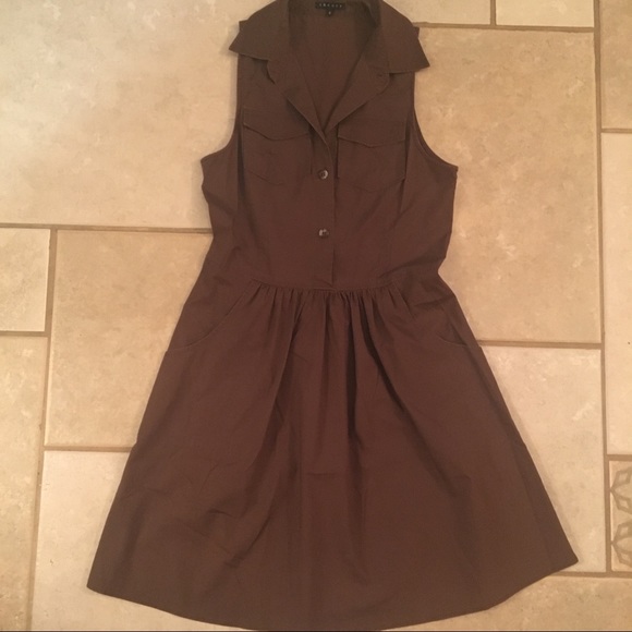 Theory Dresses & Skirts - Theory collared cotton dress